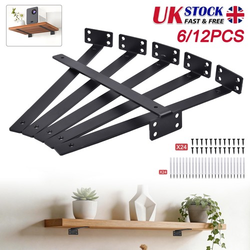 12x floating shelf brackets - floating,