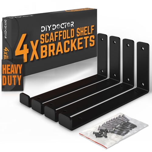 Shelf brackets heavy duty - 4x,