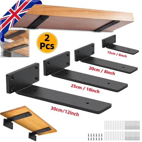 2pc floating shelf brackets - 2pc,