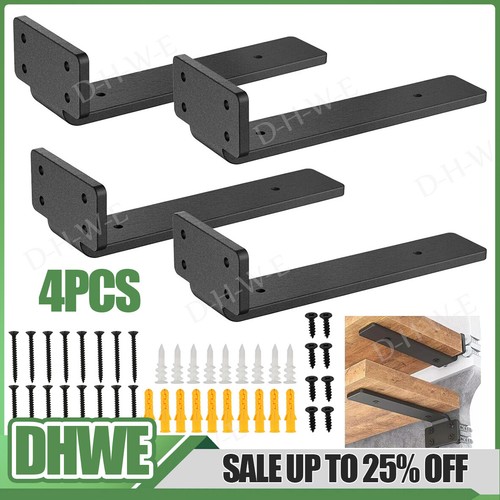 Pack floating shelf - 4, brackets