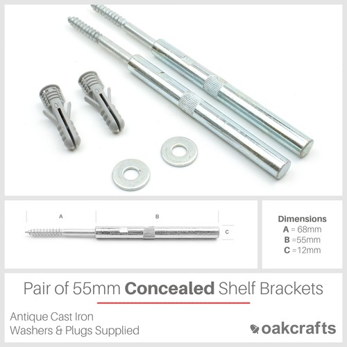 Concealed floating shelf - concealed,