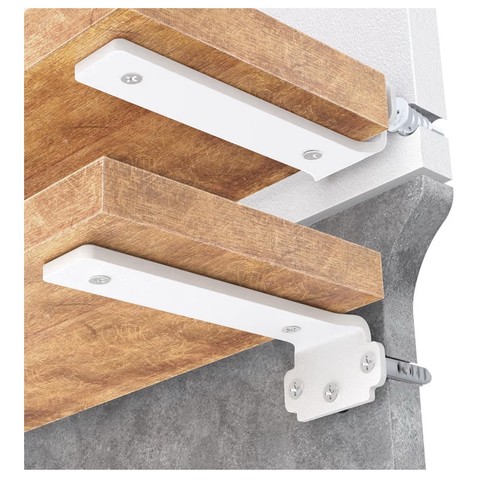 Pack floating shelf brackets - 6,