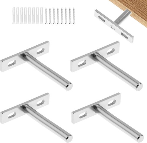 Pcs floating shelf bracket - 4,