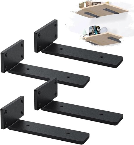 Floating shelf brackets - 4x,