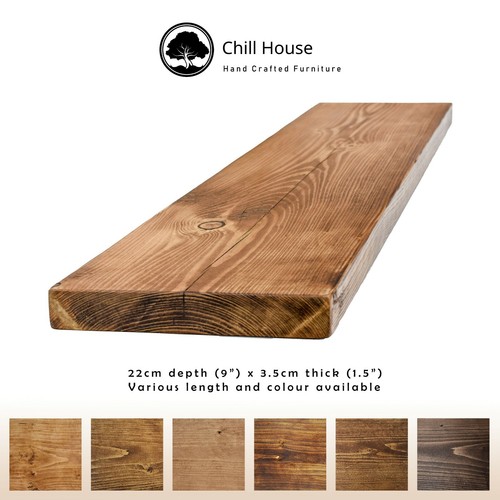 Rustic floating shelf - rustic,