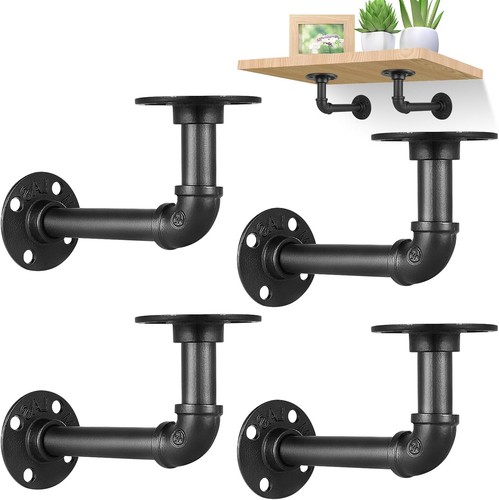 Pipe shelf brackets - 4x,