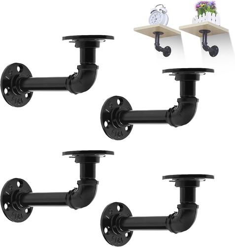 4pcs pipe shelf brackets - 4pcs,