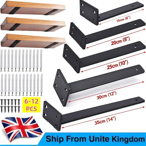 Floating shelf brackets - 6/12,