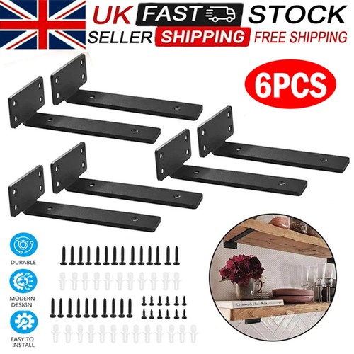 Pack floating shelf brackets - 6,