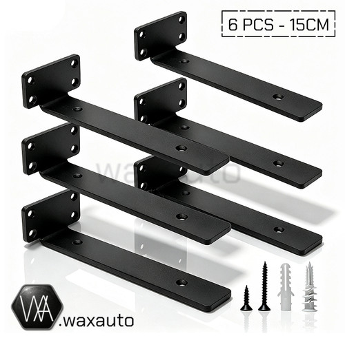 Pack floating shelf brackets - 6,