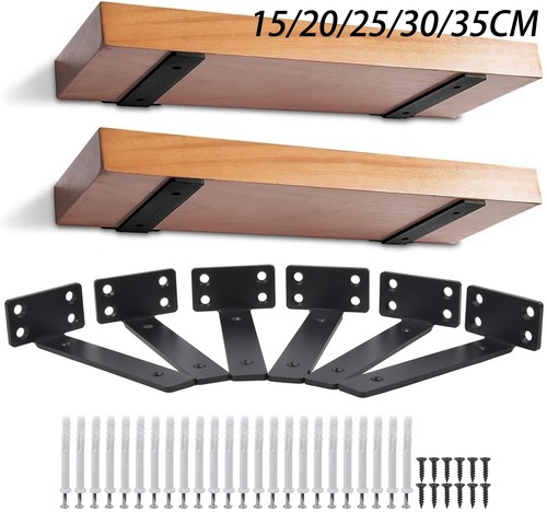 12x floating shelf brackets - 6/12x,