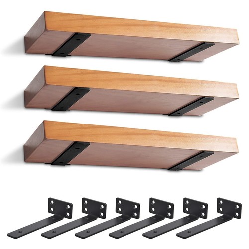 Pack floating shelf brackets - 6,