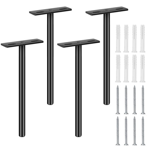 Pcs floating shelf brackets - 4,